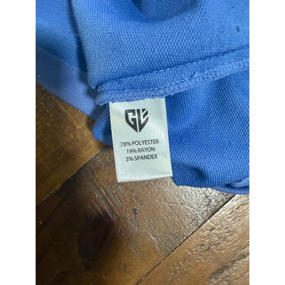 Graham Luxe Mens 2XL Periwinkle Blue Quarter Zip Pullover Performance Sweatshirt - Picture 8 of 12